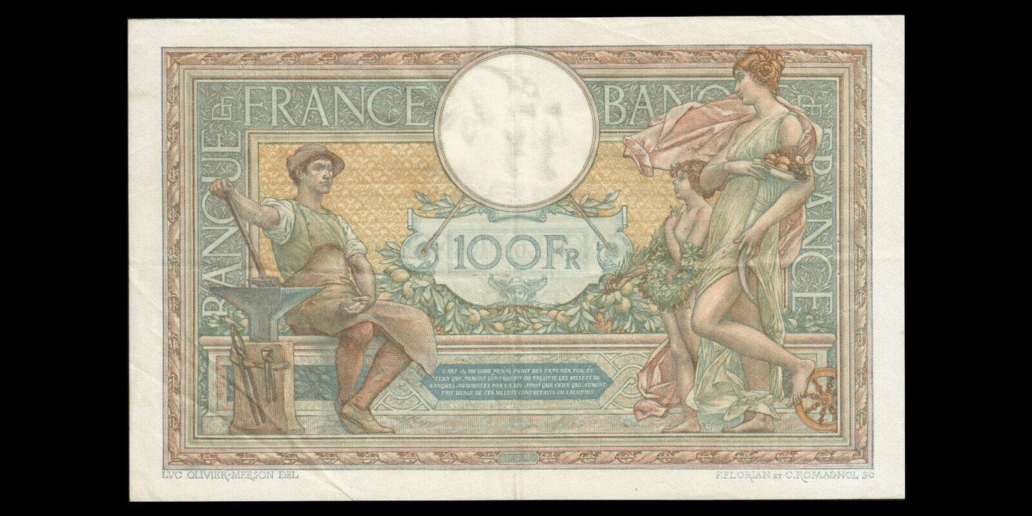 FRANCE - 100 Francs Merson 1926 F.24.05, P.78b TTB+ / VF+