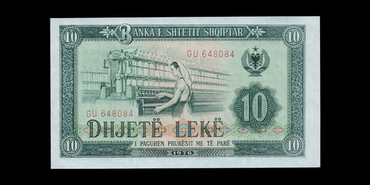 ALBANIE - ALBANIA - 10 Leke 1976 P.43a NEUF / UNC