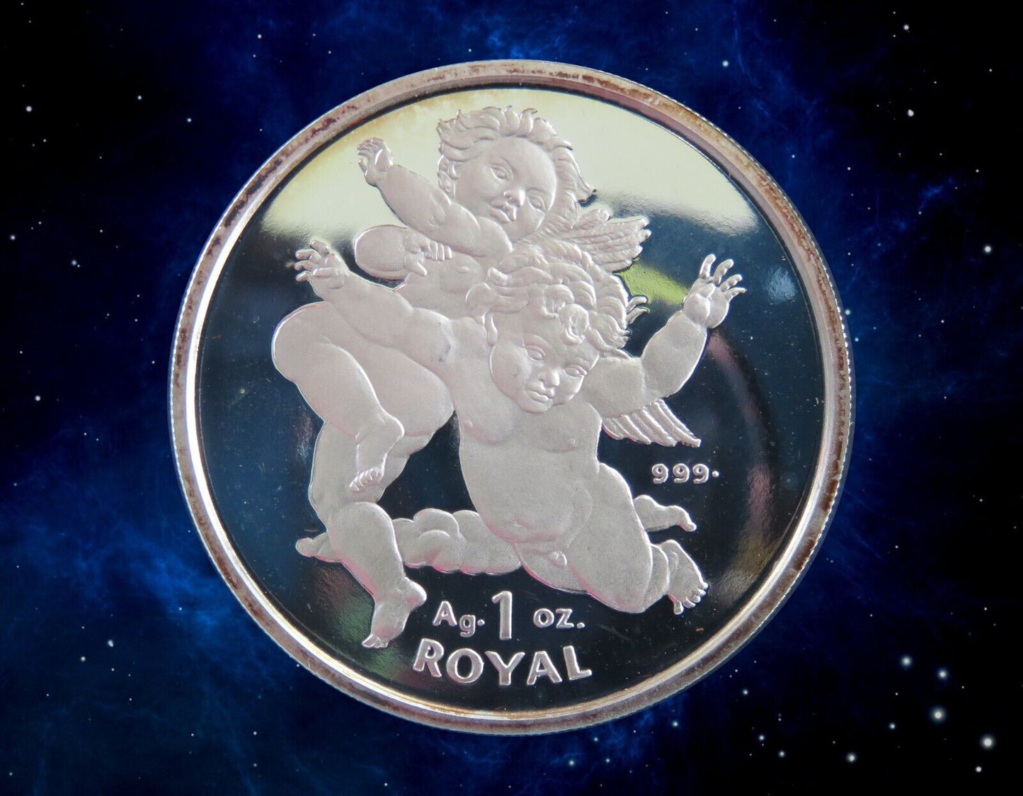 GIBRALTAR - 1 Royal Proof Cherubins 2000 KM.892a