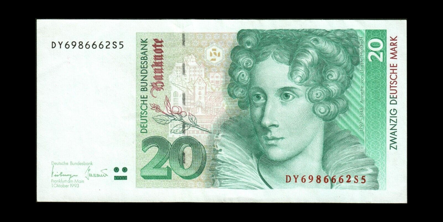 ALLEMAGNE FÉDÉRALE - GERMANY - 20 Deutsche Mark 1993 P.39b SUP / XF