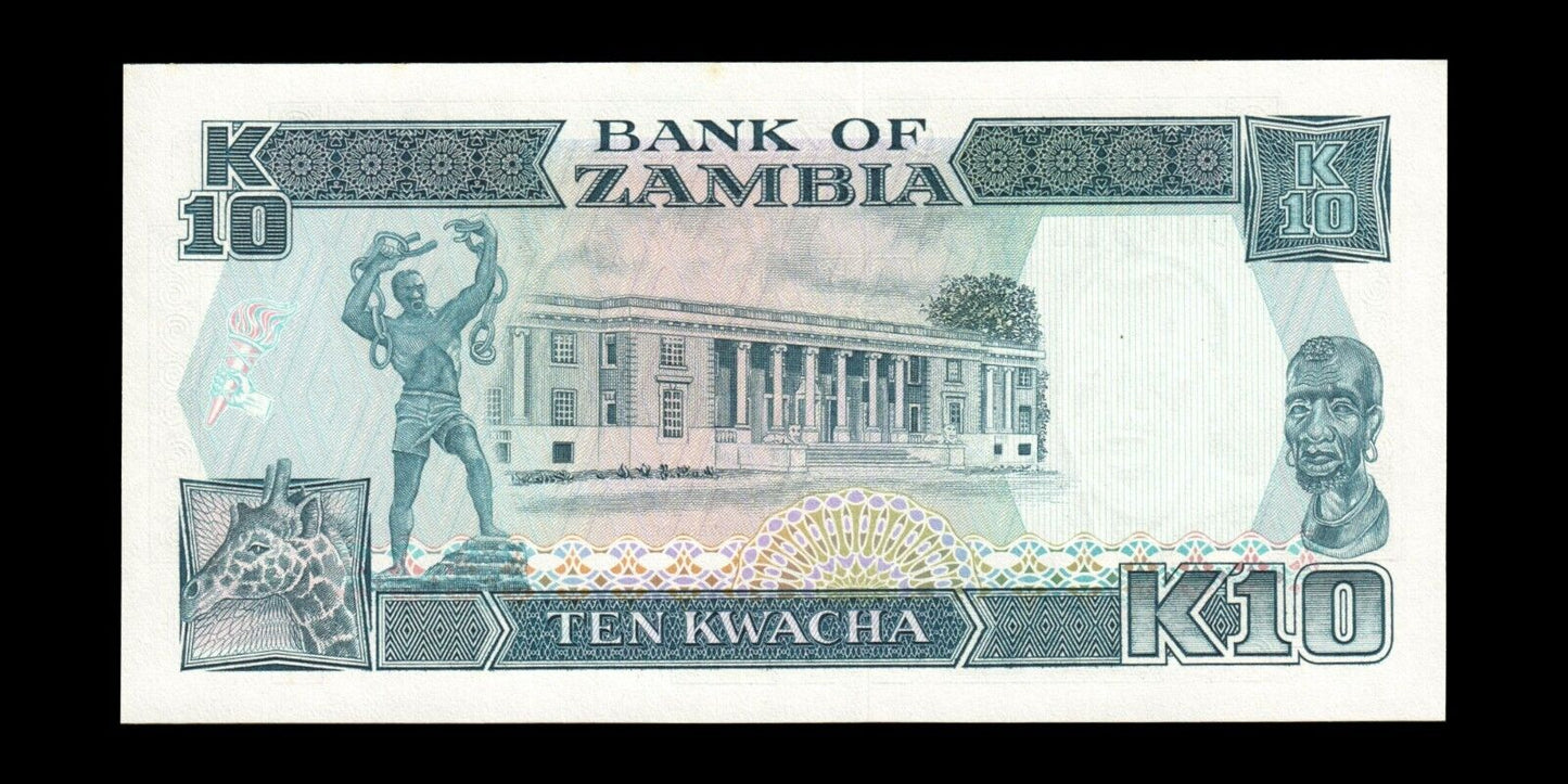 ZAMBIE - ZAMBIA - 10 Kwacha (1991) P.31b pr.NEUF / UNC-