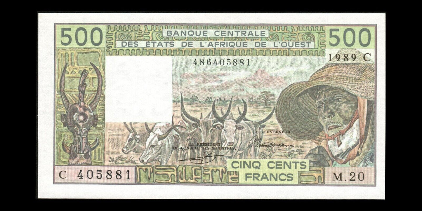 WEST AFRICAN STATES - BURKINA FASO - 500 Francs 1989 P.306Cl NEUF / UNC