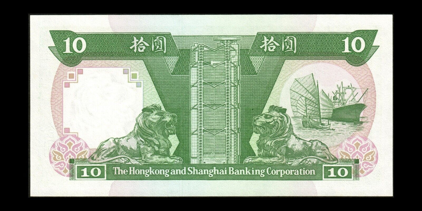 HONG KONG - 10 Dollars 1992 P.191c NEUF / UNC