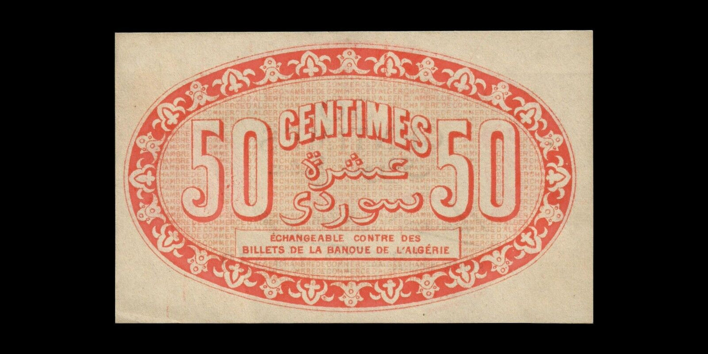 ALGÉRIE - ALGERIA - 50 Centimes Alger 1915 JP.137.05 pr.NEUF / UNC-