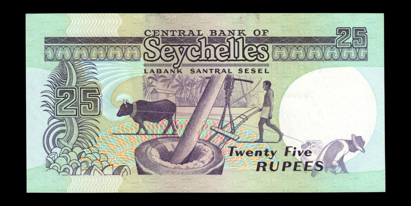 SEYCHELLES - 25 Rupees (1989) P.33 SPL / AU