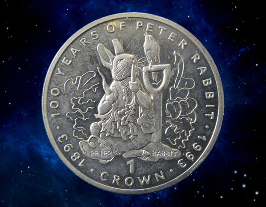 GIBRALTAR - 1 Crown 100 ans de Peter Rabbit 1993 KM.201