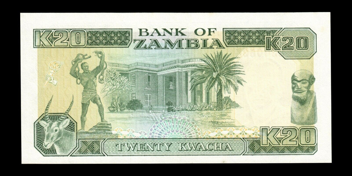 ZAMBIE - ZAMBIA - 20 Kwacha (1991) P.32b pr.NEUF / UNC-