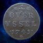 PAYS-BAS - NETHERLANDS - Overyssel - 1 Duit 1741 KM.90