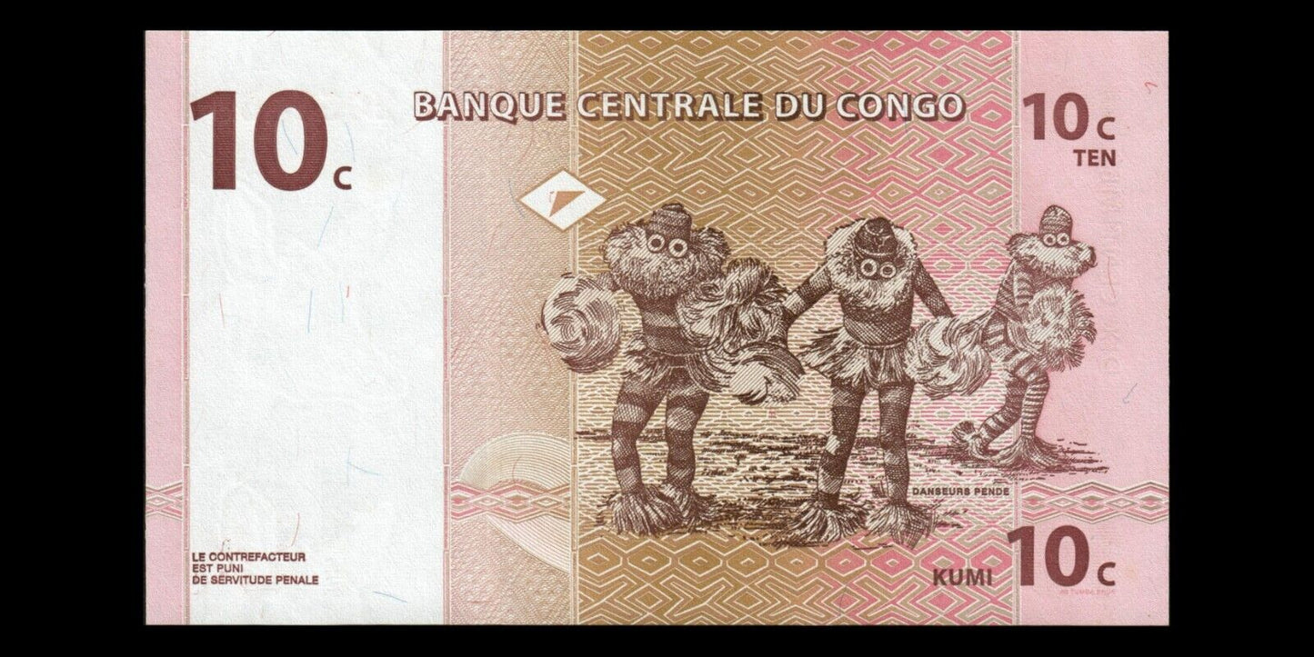 CONGO (Republic) - 10 Centimes 1997 P.82a NEUF / UNC