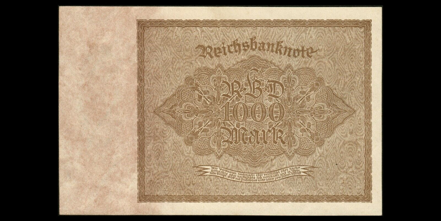 ALLEMAGNE - GERMANY - 1000 Mark 1922 P.82a NEUF / UNC