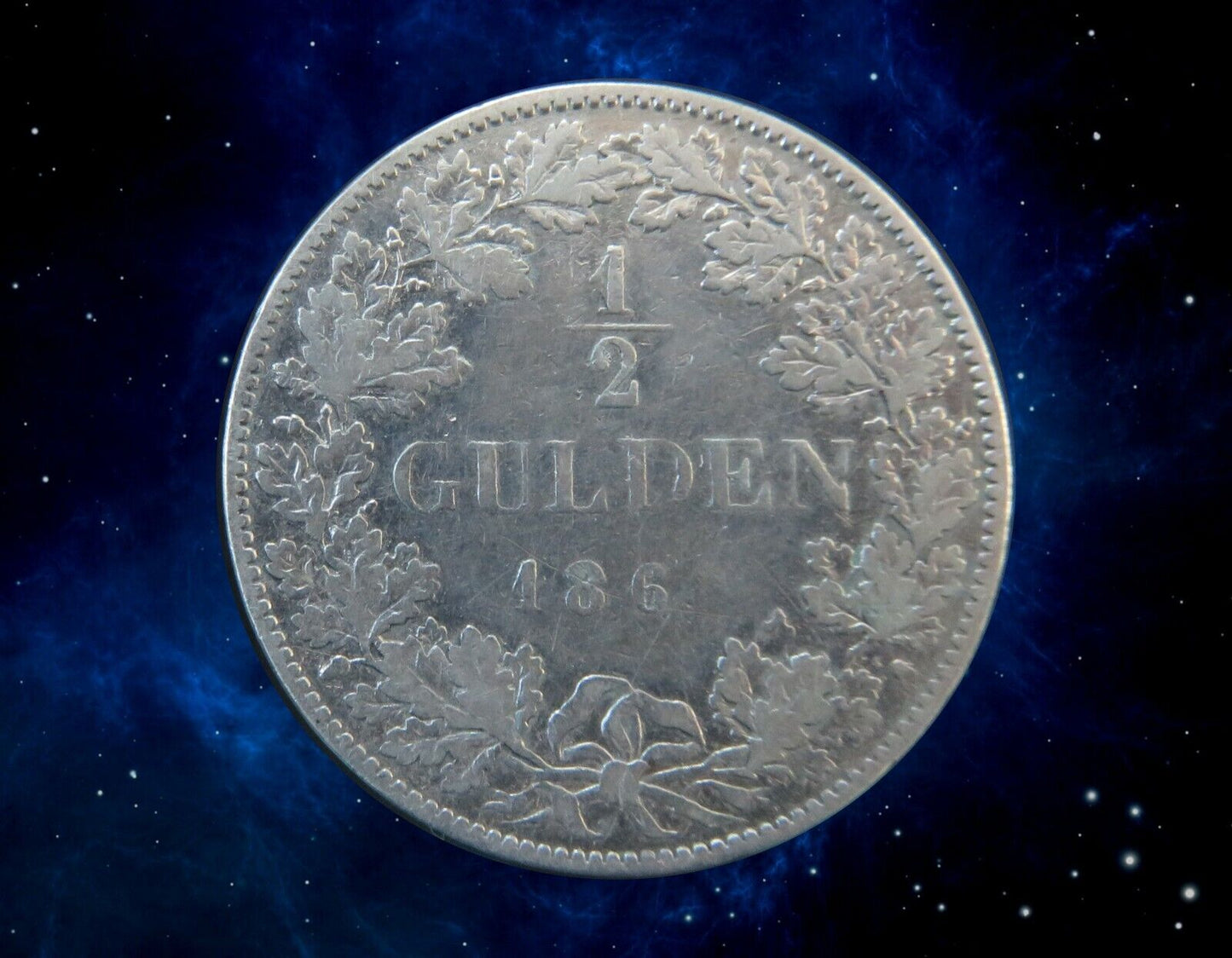 ALLEMAGNE - GERMANY - BADE- 1/2 Gulden 1860 AKS.127