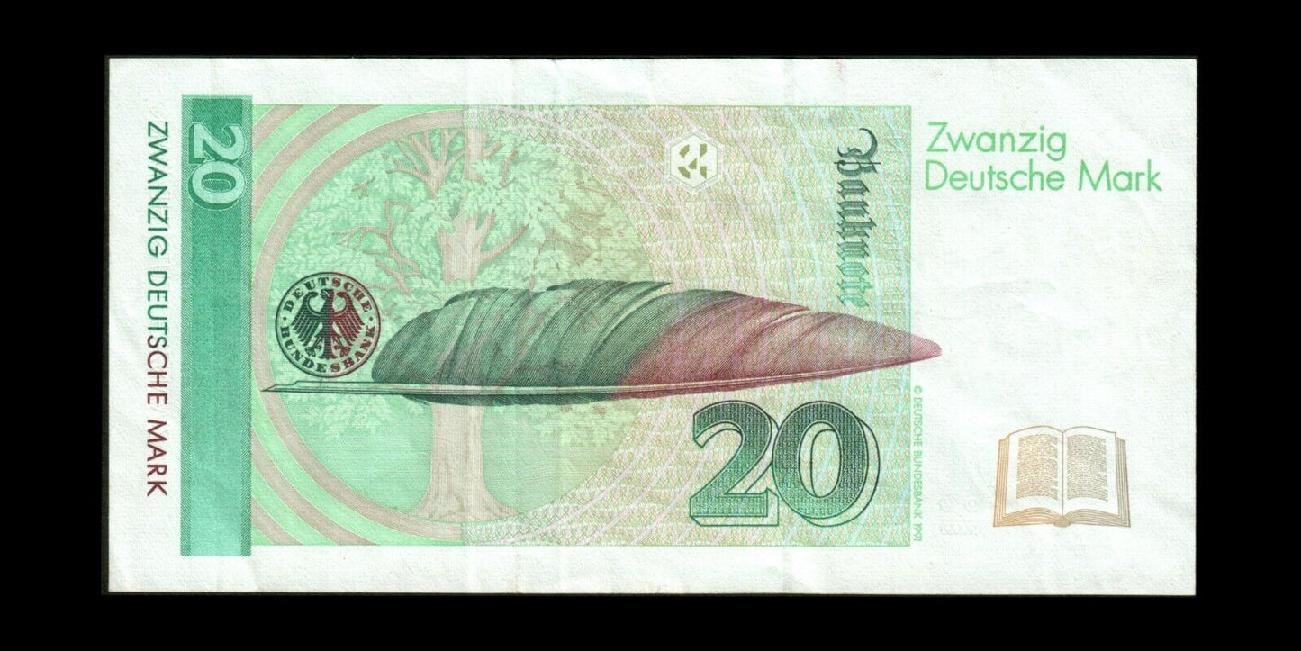 ALLEMAGNE FÉDÉRALE - GERMANY - 20 Deutsche Mark 1993 P.39b TTB / VF