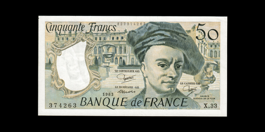 FRANCE - 50 Francs Quentin de La Tour 1983 F.67.09, P.152b SUP+ / XF+