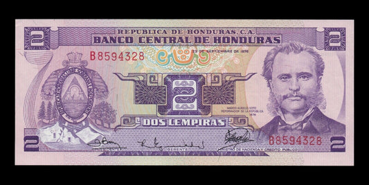 HONDURAS - 2 Lempiras 1976 P.61 NEUF / UNC