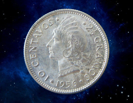 RÉPUBLIQUE DOMINICAINE - DOMINICAN REPUBLIC- 10 Centavos 1956 KM.19