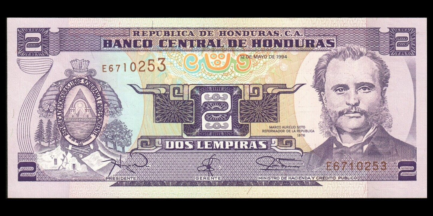 HONDURAS - 2 Lempiras 1994 P.72c NEUF / UNC