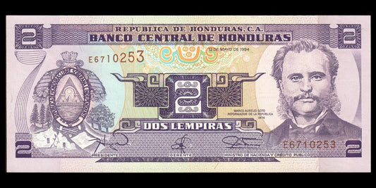 HONDURAS - 2 Lempiras 1994 P.72c NEUF / UNC