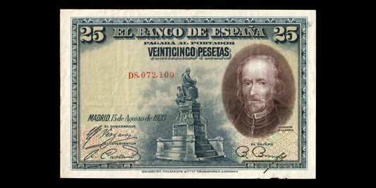 ESPAGNE - SPAIN - 25 Pesetas 1928 P.74b TTB / VF