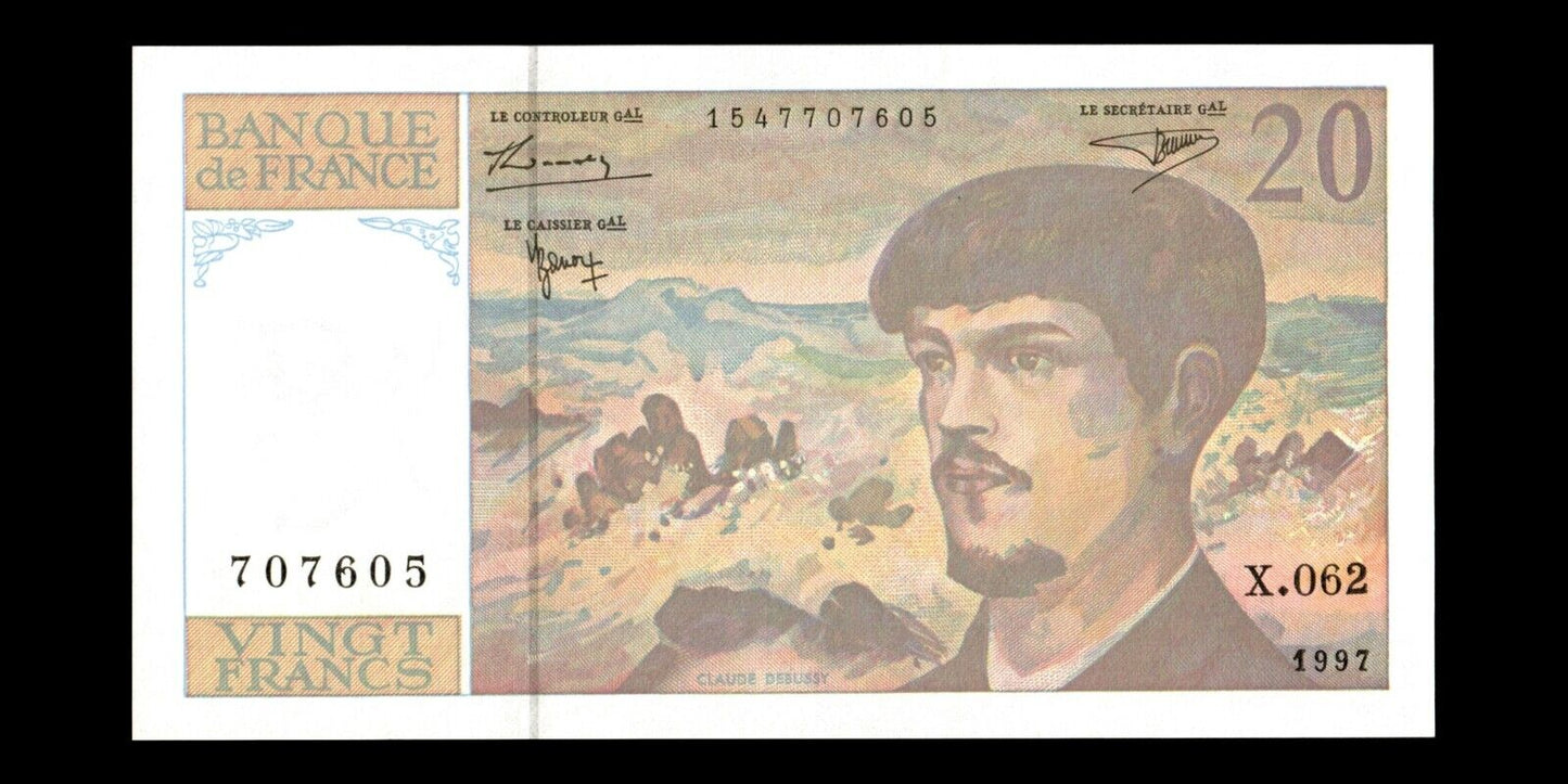 FRANCE - 20 Francs Debussy 1997 F.66ter.02 P.151i NEUF / UNC