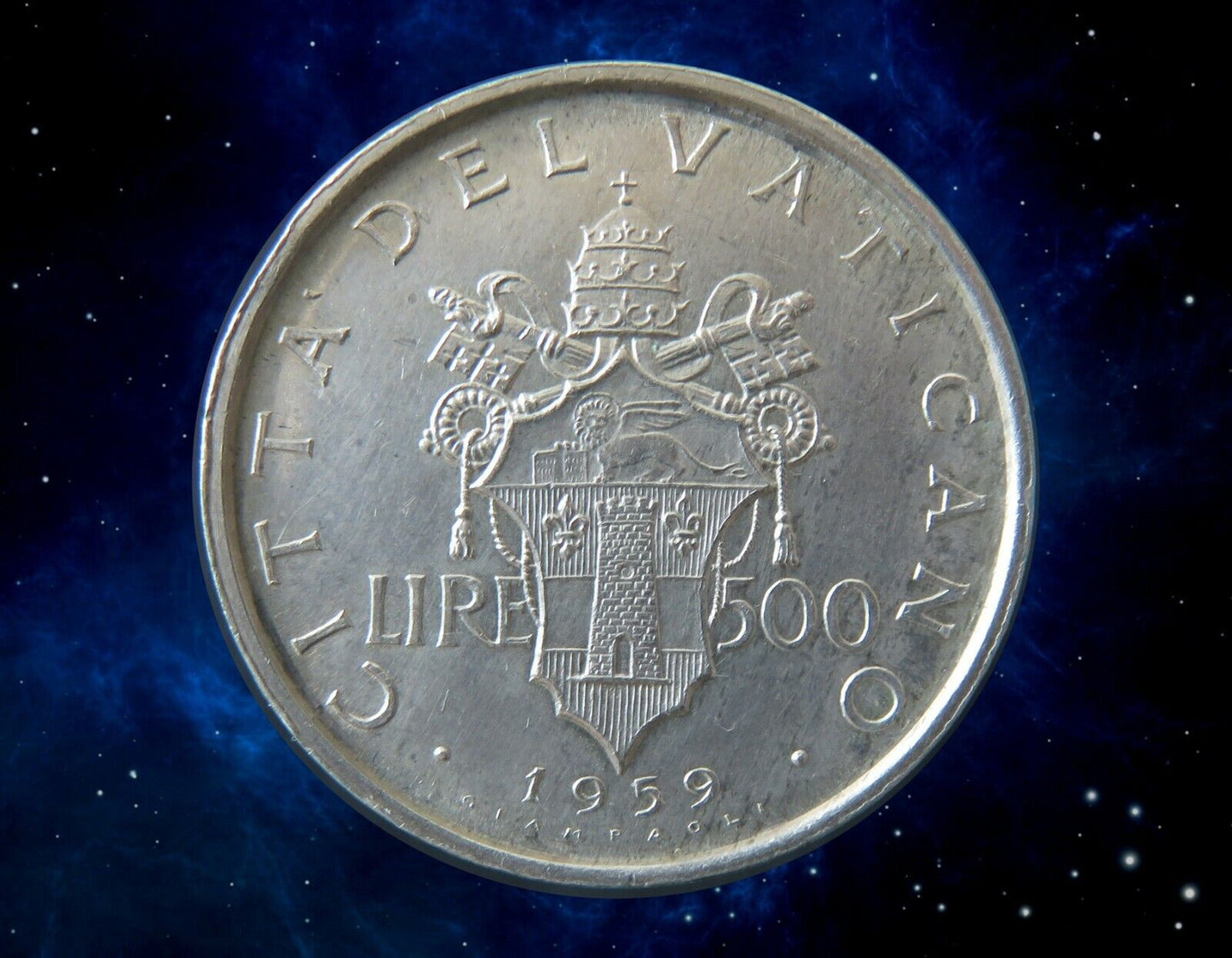 ITALIE - ITALY - VATICAN - 500 Lire 1959 KM.65.1