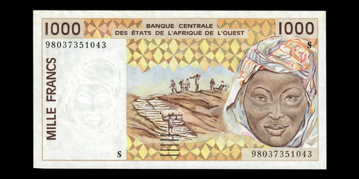 WEST AFRICAN STATES - GUINEA-BISSAU - 1000 Francs 1998 P.911Sb pr.NEUF / UNC-