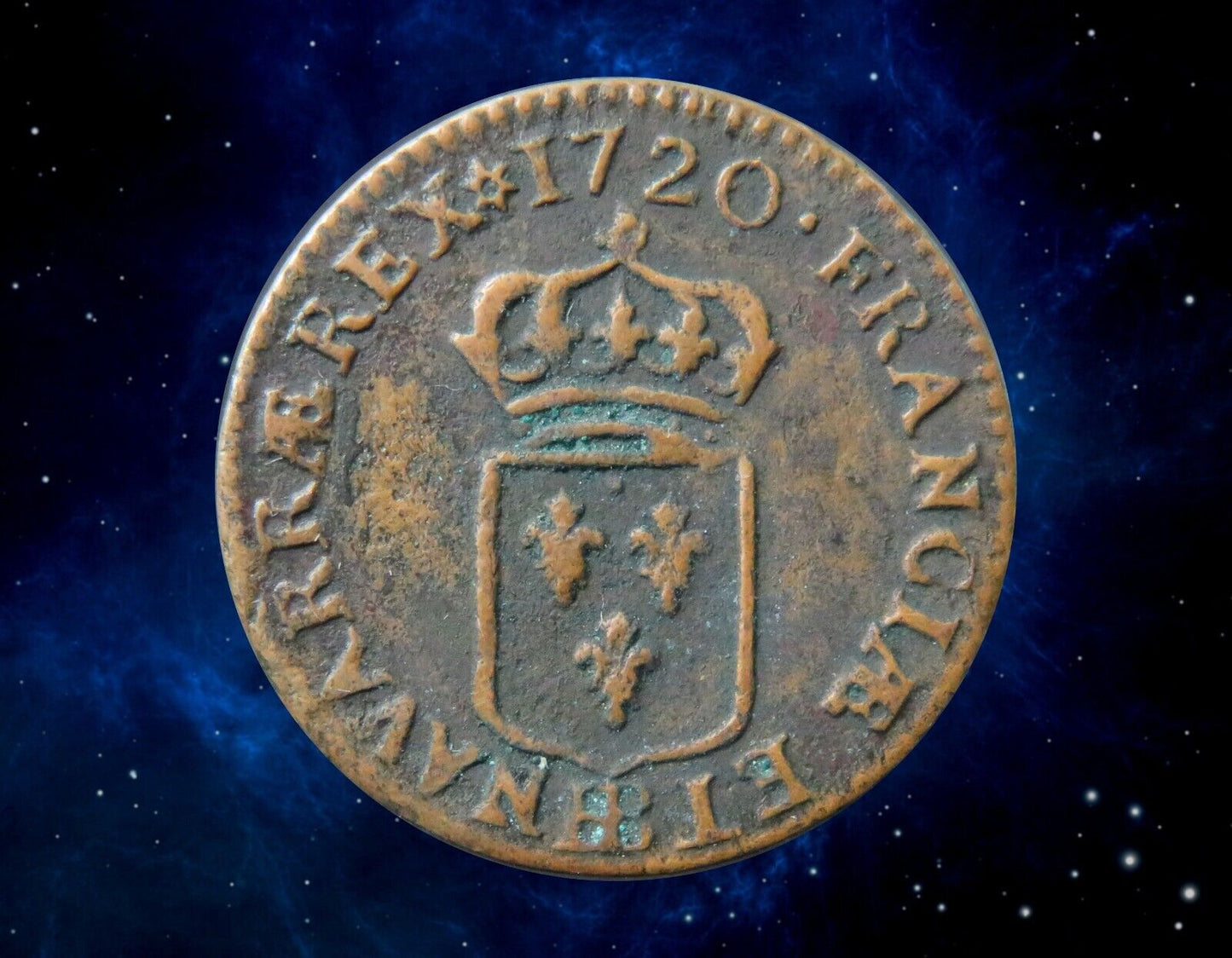 FRANCE - Louis XV - Liard au buste enfantin 1720 BB G.270