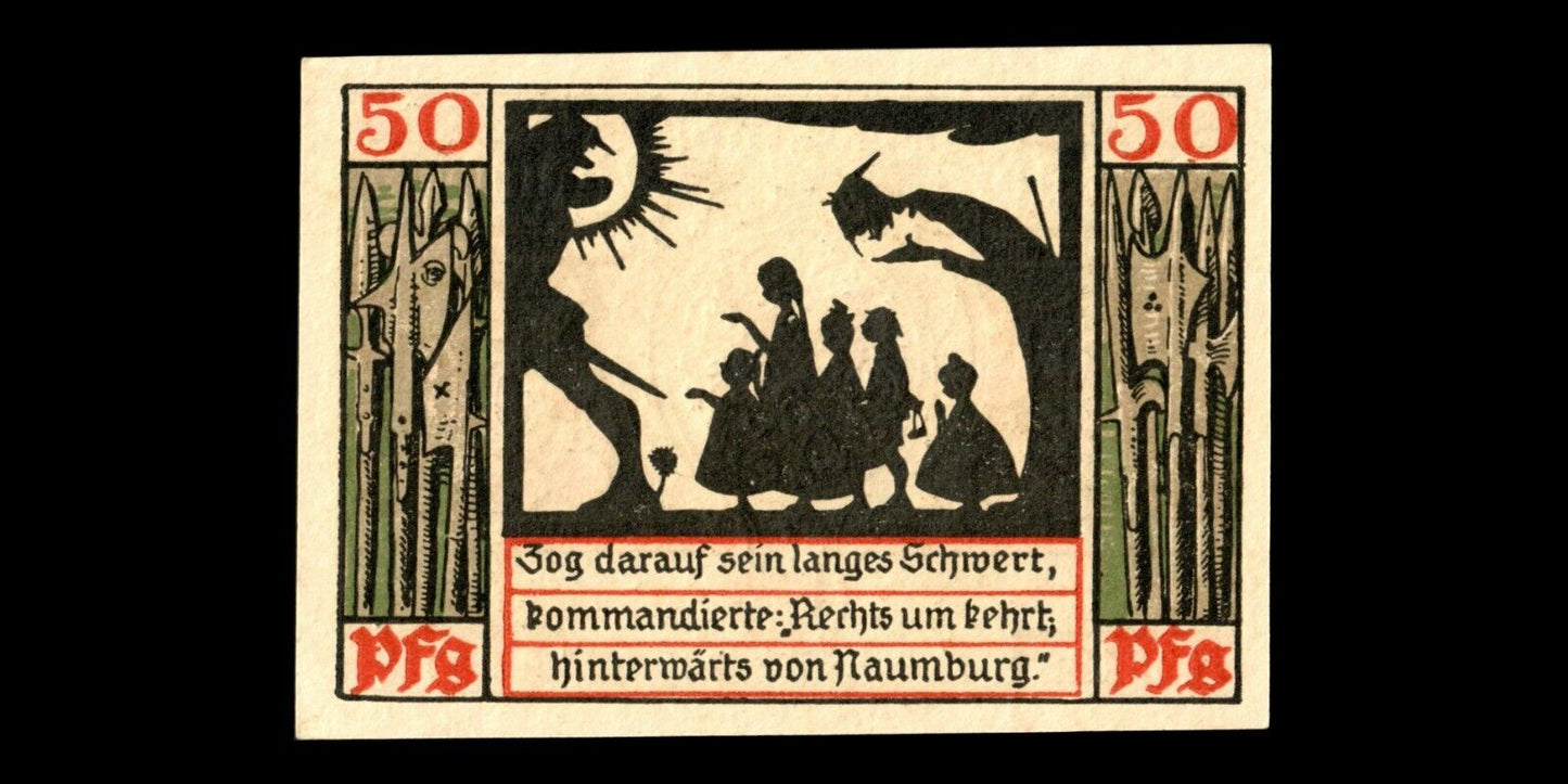 ALLEMAGNE - GERMANY - Notgeld, Naumburg, 50 Pfennige 1920 NEUF / UNC