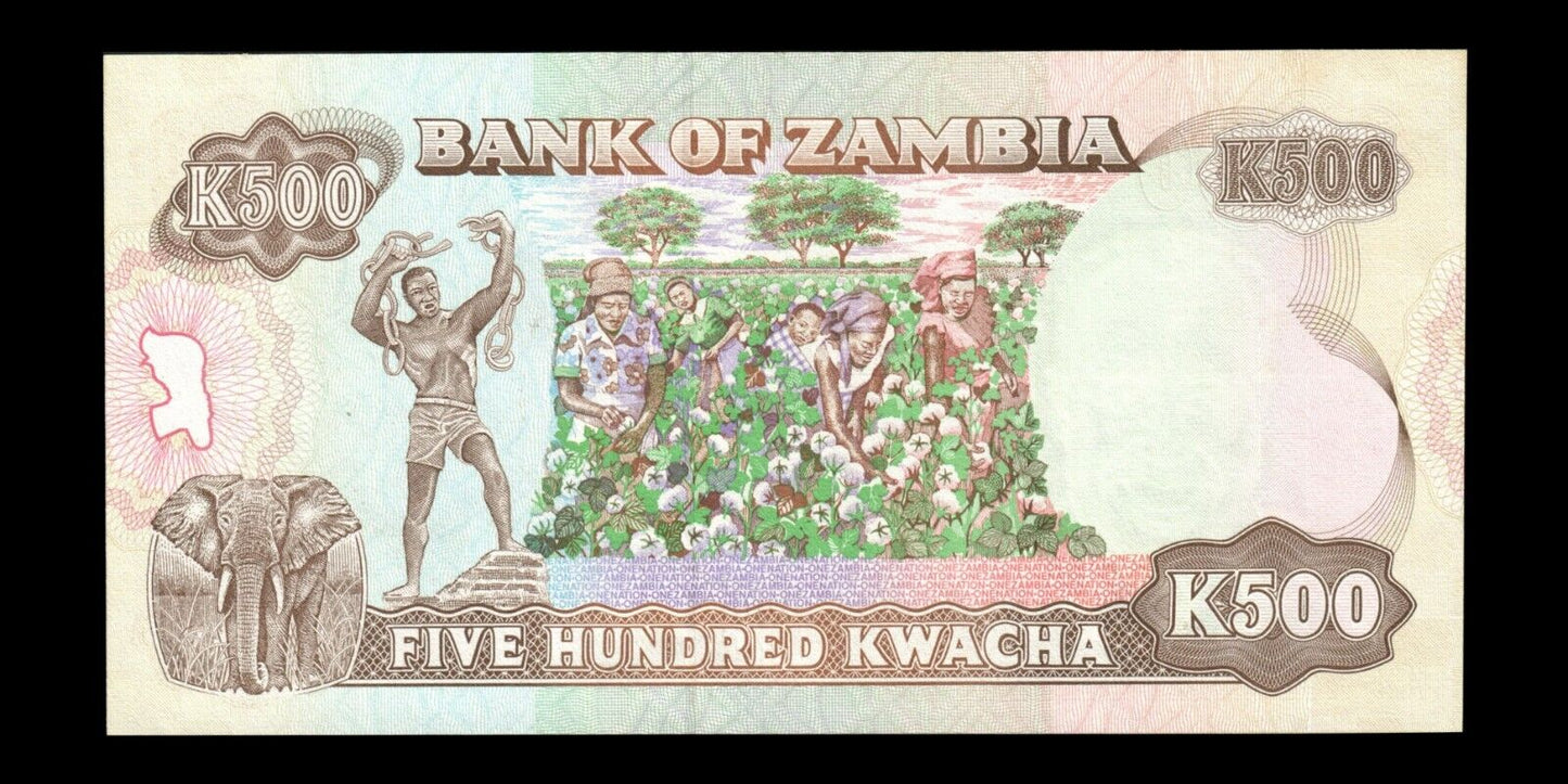 ZAMBIE - ZAMBIA - 500 Kwacha (1991) P.35a NEUF / UNC