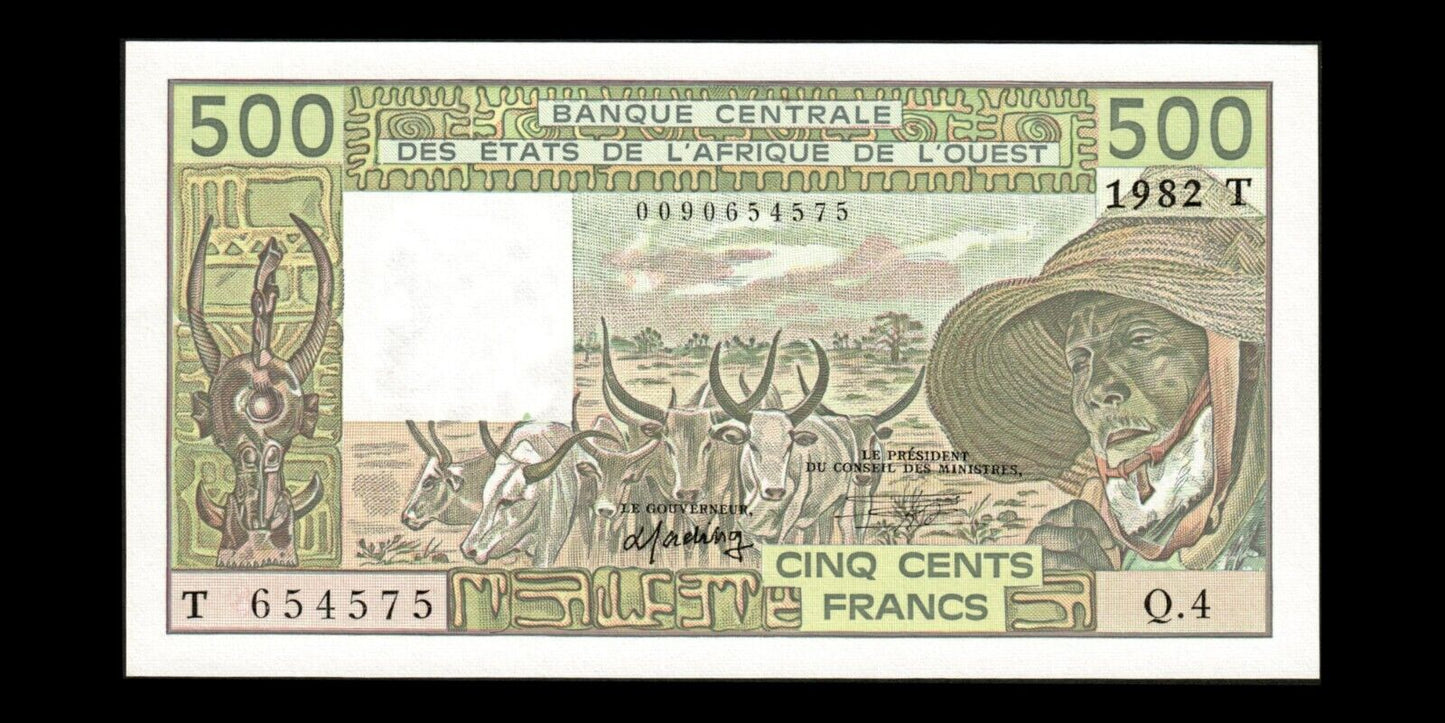 WEST AFRICAN STATES - TOGO - 500 Francs 1982 P.806Td pr.NEUF / UNC-