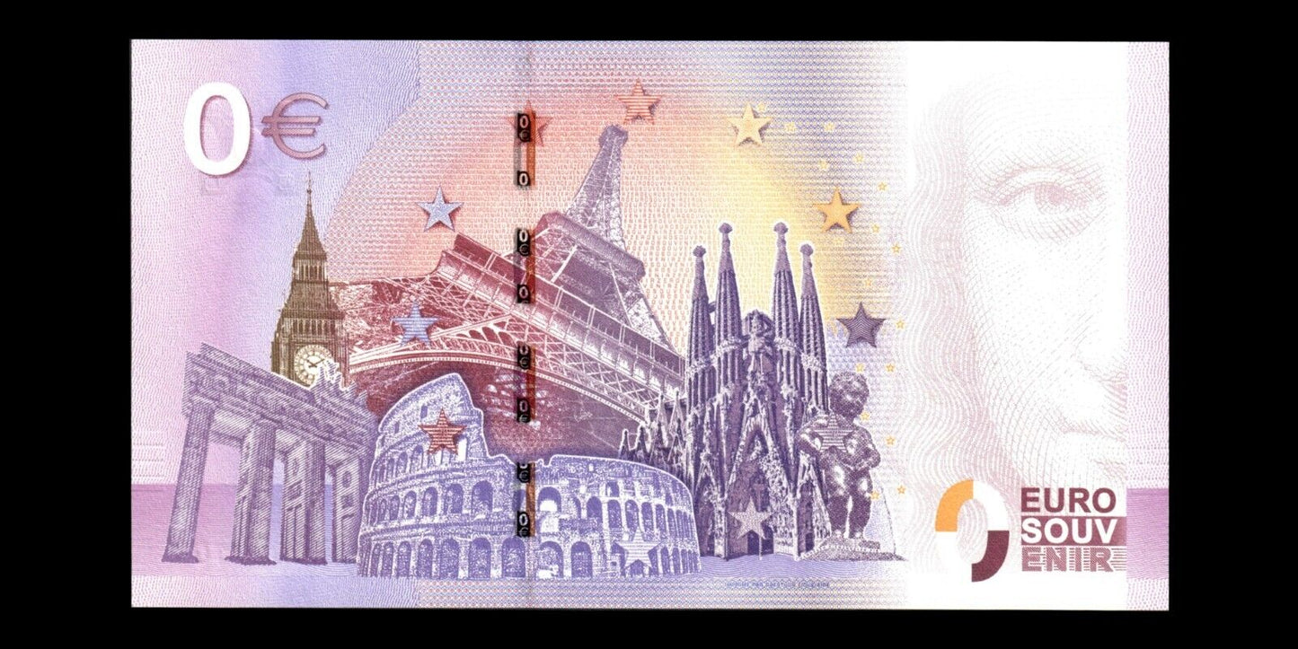 BILLET EURO SOUVENIR TOURISTIQUE 0€ 2017-2 ÉGLISE SAINT-BAUDILE NÎMES NEUF