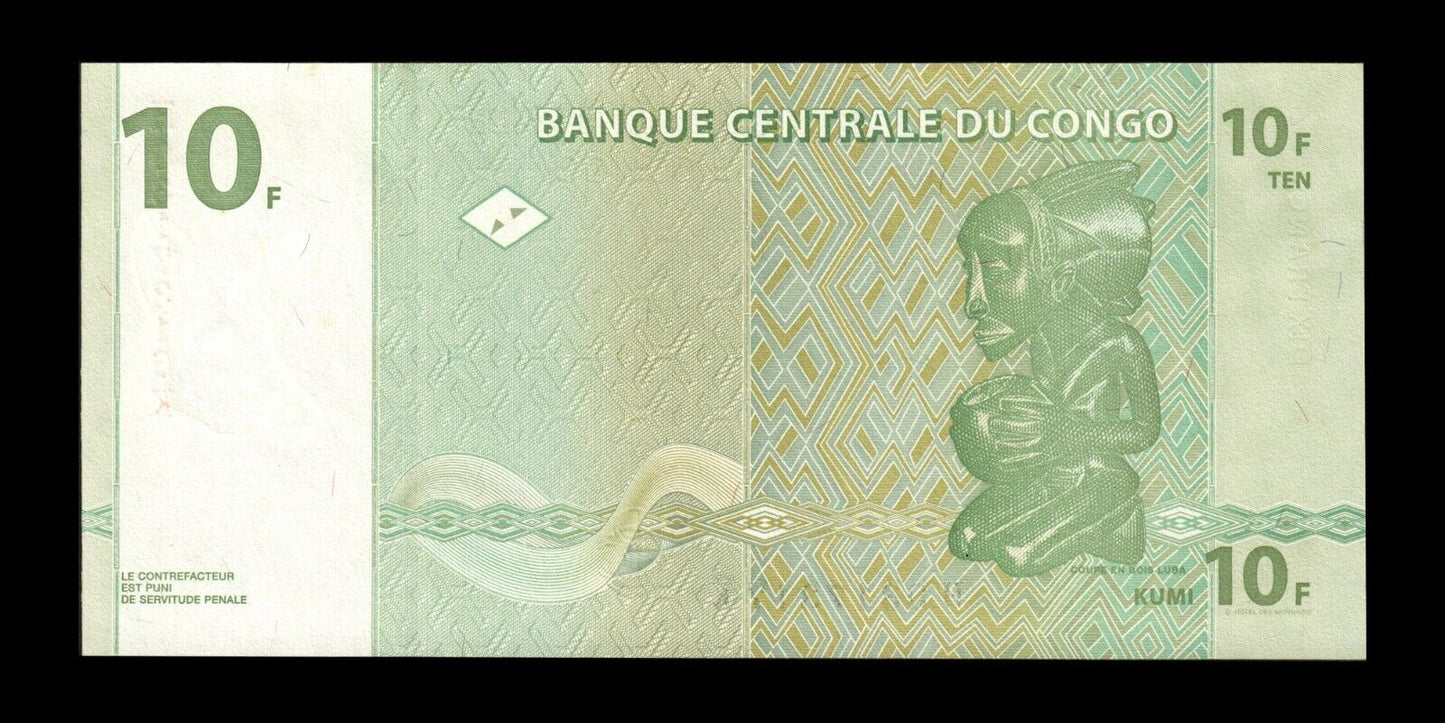 CONGO (Republic) - 10 Francs 1997 P.87B NEUF / UNC