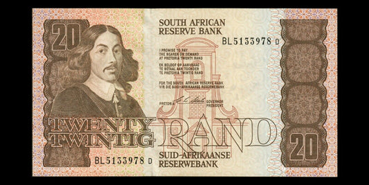 AFRIQUE DU SUD - SOUTH AFRICA - 20 Rand (1984-1993) P.121e NEUF / UNC