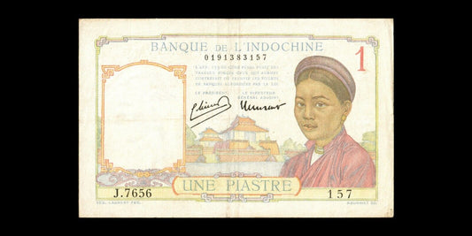 INDOCHINE - FRENCH INDOCHINA - 1 Piastre (1946) P.54c TTB / VF