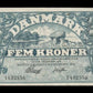 DANEMARK - DENMARK - 5 Kroner 1931 Lange, Jessen P.25a Sieg 101 TTB+ / VF+