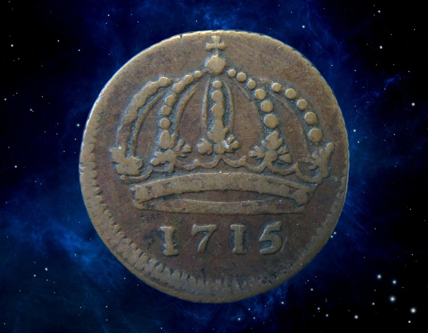 SUEDE - SWEDEN - 1 Daler 1715 "Crown" KM.352