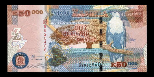 ZAMBIE - ZAMBIA - 50000 Kwacha 2003 P.48a NEUF / UNC