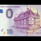 BILLET EURO SOUVENIR TOURISTIQUE 0€ 2019-1 CHATEAU D'AZAY-LE-RIDEAU NEUF