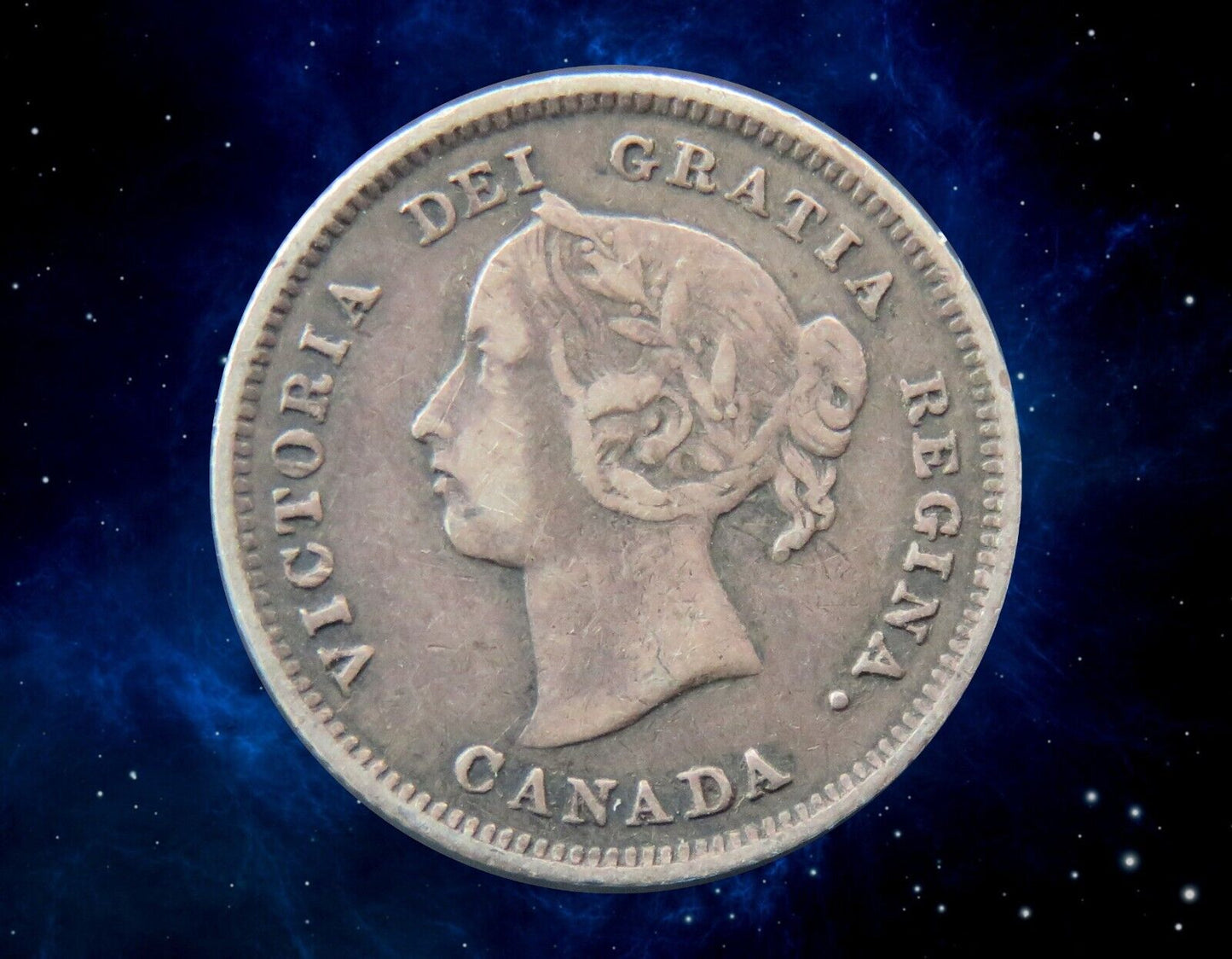 CANADA - 5 Cent 1885 "Large 5" KM.2