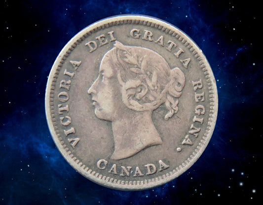 CANADA - 5 Cent 1885 "Large 5" KM.2