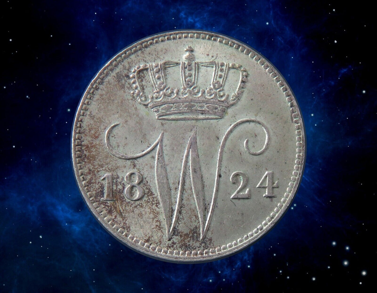 PAYS-BAS - NETHERLAND - 25 Cents 1824 KM.48