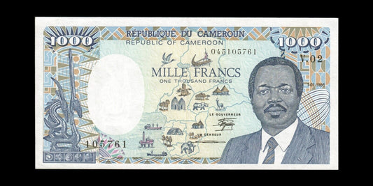 CAMEROUN - CAMEROON - 1000 Francs 1986 P.26a SUP+ / XF+