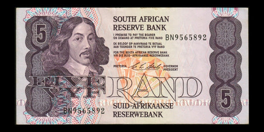 AFRIQUE DU SUD - SOUTH AFRICA - 5 Rand (1978-1994) P.119e SPL / AU