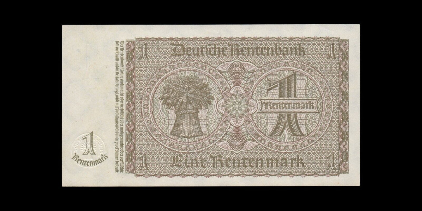 ALLEMAGNE - GERMANY - 1 Rentenmark 1937 P.173b pr.NEUF / UNC-