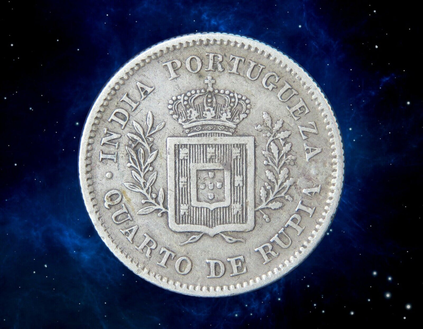 INDE PORTUGAISE - PORTUGUESE INDIA - 1/4 Rupia 1881 KM.310