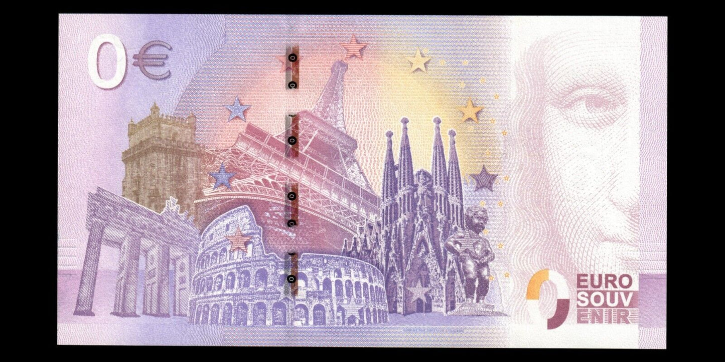 BILLET EURO SOUVENIR TOURISTIQUE 0€ 2019-1 SEA LIFE - PARIS NEUF / UNC