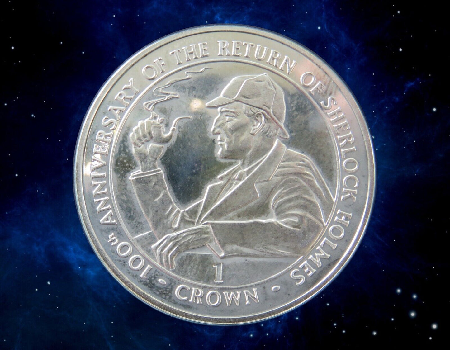 GIBRALTAR - 1 Crown Proof Sherlock Holmes 1994 KM.292a