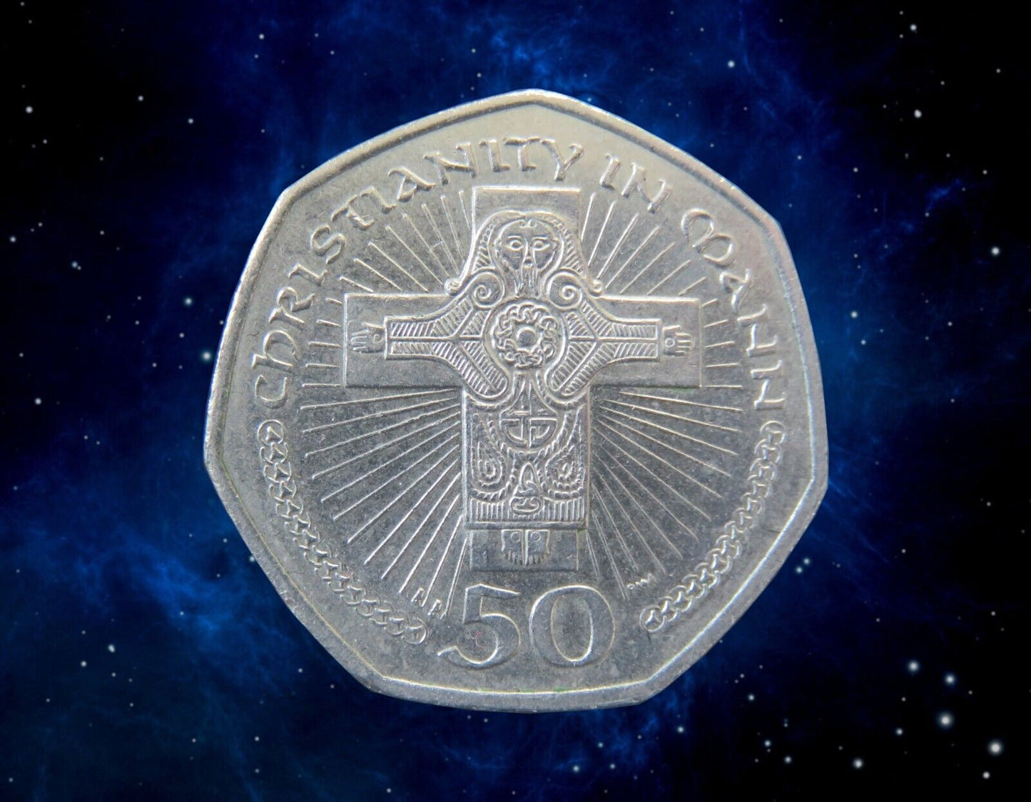 ILE DE MAN - ISLE OF MAN - 50 Pence Christianity 2000 KM.1041