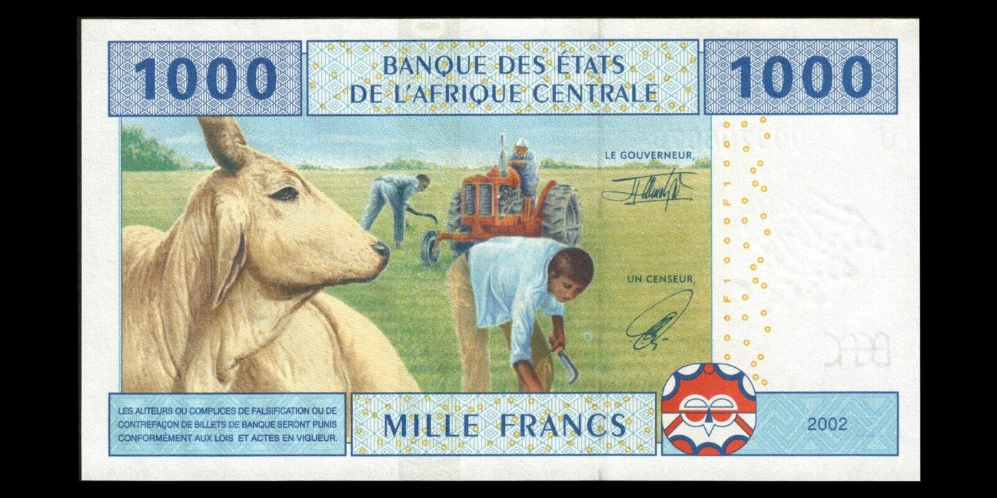 CENTRAL AFRICAN STATES - CAMEROON - 1000 Francs 2002 P.207Ua NEUF / UNC