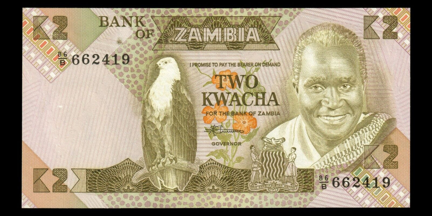 ZAMBIE - ZAMBIA - 2 Kwacha (1988) P.24c pr.NEUF / UNC-