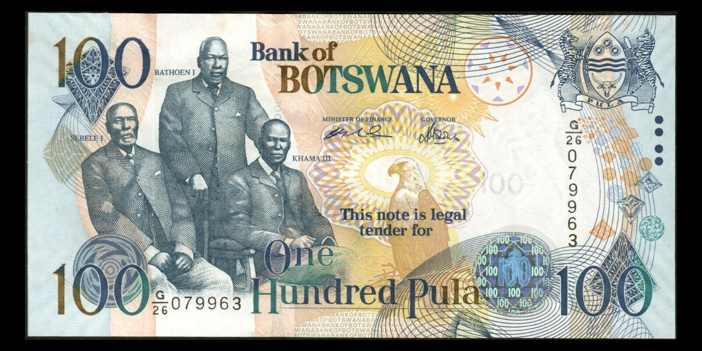 BOTSWANA - 100 Pula 2004 P.29a SPL+ / AU+